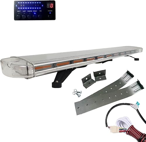 Miniatura 2 de 47 "88W COB LED Barra de luz estroboscópica de alta intensidad Baliza de peligro de emergencia para camión Remolque de bomberos Construcción