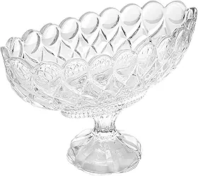 WOLFF - Centro de Mesa de corativo Cristal de Chumbo C/Pé Angel 29x13x20cm