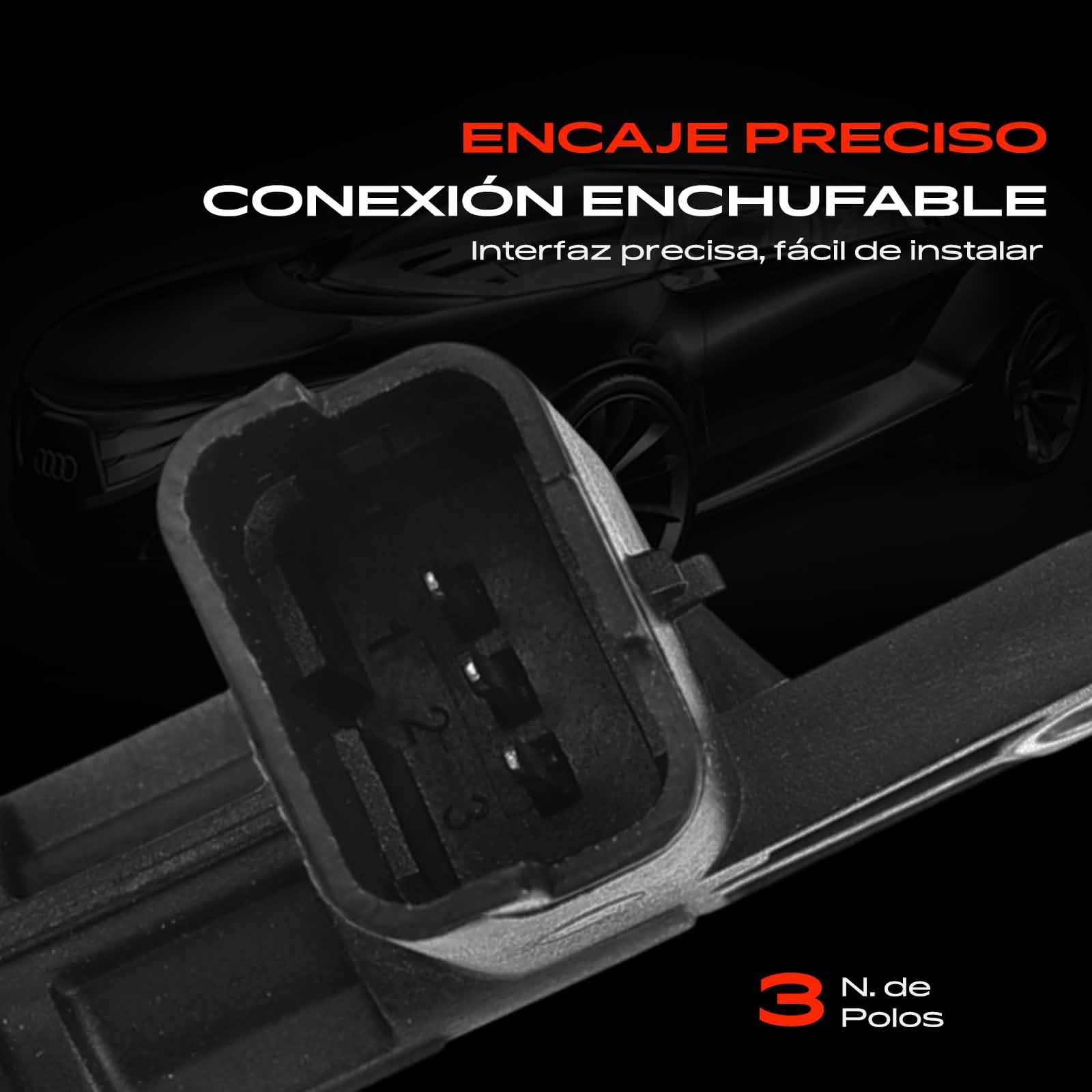 Frankberg Sensor del árbol de levas Sensor del cigüeñal 3-Polos Compatible con Focus III Turnier Berlingo Multispace B9 C-Max II DXA/CB7 DXA/CEU 2008 I CU C4 Cactus Replace# 9677493380