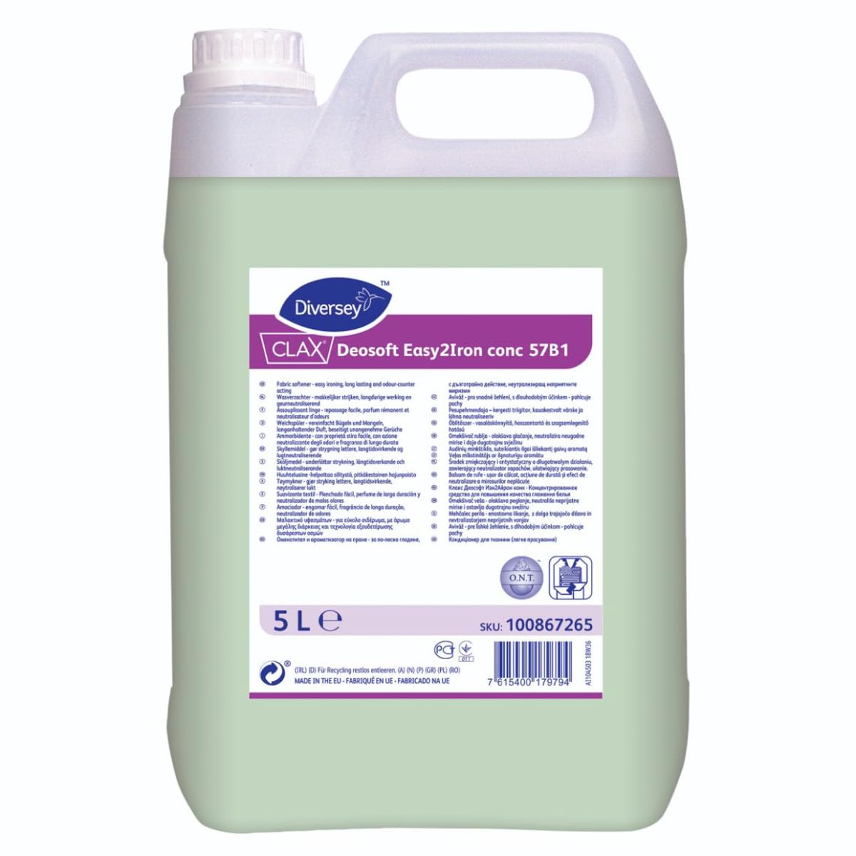 Clax Deosoft Easy2Iron Conc 57B1 - Suavizante Textil - Fácil Planchado, Perfume De Larga Duración Y Neutralizador De Olores