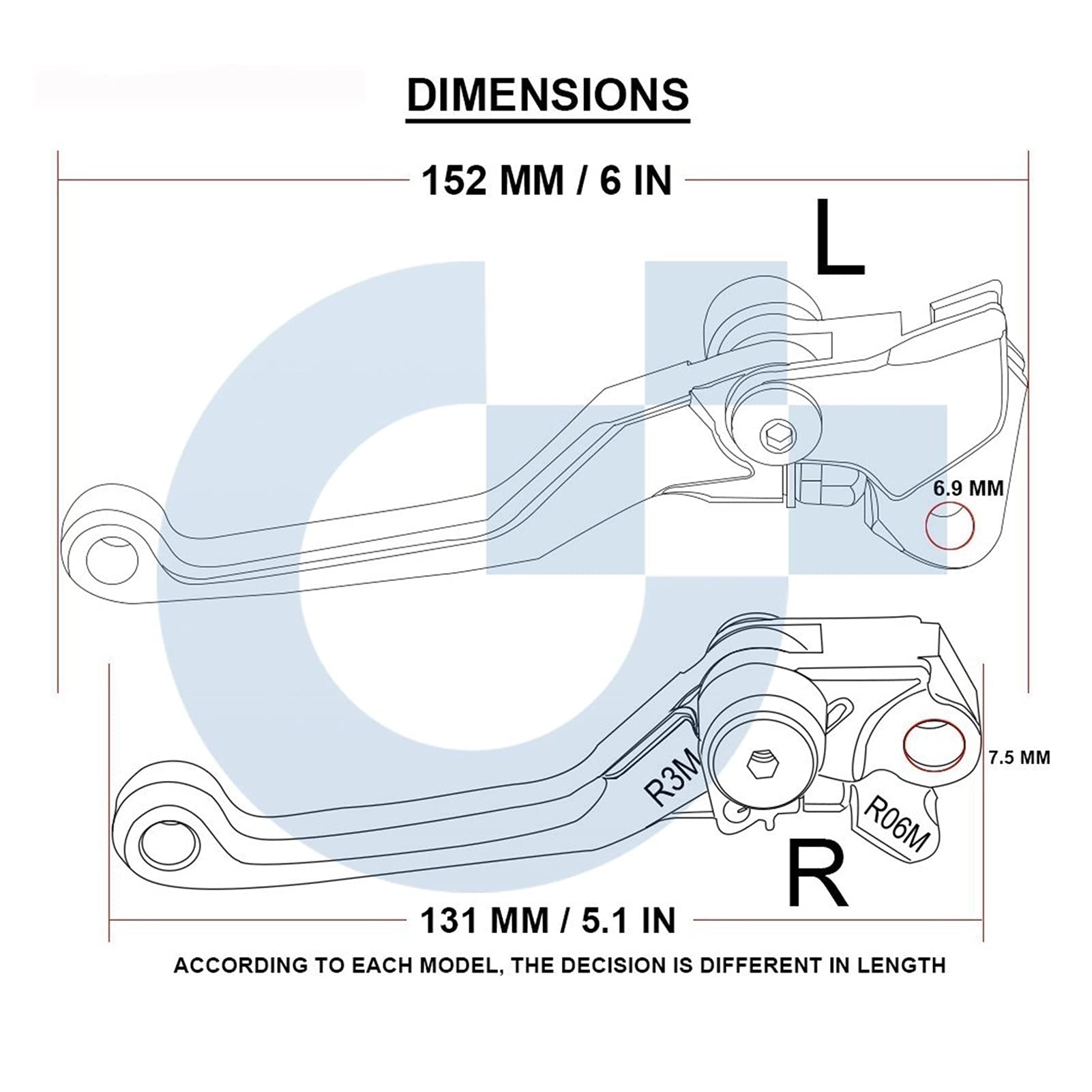 Moto Regolabile Dirt Bike Pivot DirtBike Freno Leve Frizione PER GASGAS GAS GAS FSE/FSR 2003 2004 2005 2006 2007 2008 2009 Leva Della Frizione Del Freno (Colore : Nero)