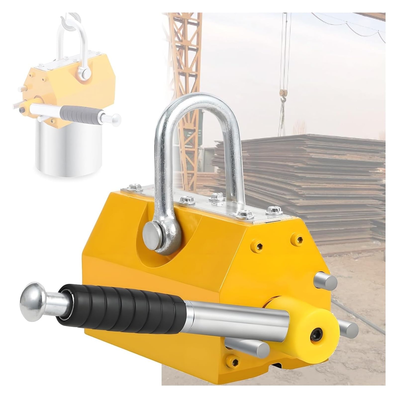 Magnetheber, Permanentmagnetheber mit Griff for Heben von Materialien, 100–600 kg(100kg)