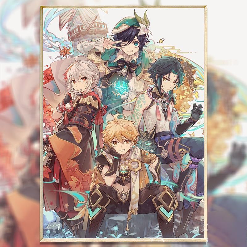 Amazon | 原神げんしん ダイヤモンドアート 魈 ショウ ウェンティ 空