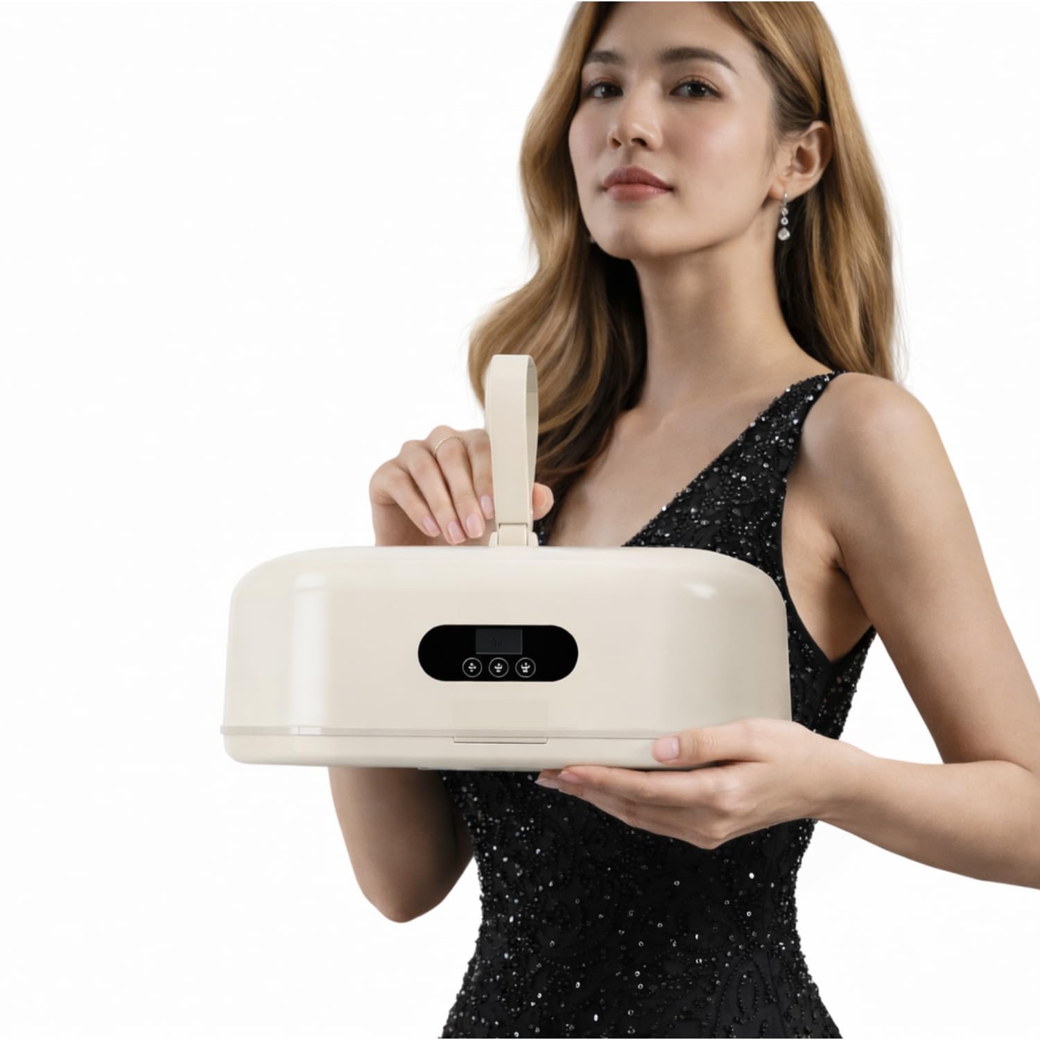 Portable Clothes Dryer for Small Spaces – Compact Quiet Dryer with Adjustable Timer, Fast Drying for Apartment, RV & Travel