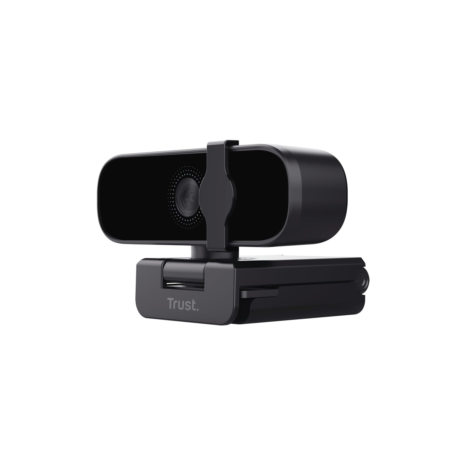 Trust Oran 1080p Webcam PC con Microfono, Web Camera PC USB con Filtro Privacy, Fuoco Fisso 30 FPS, Plastica Riciclata 85%, Videocamera Full HD per Laptop Desktop Mac Windows Skype Zoom Teams