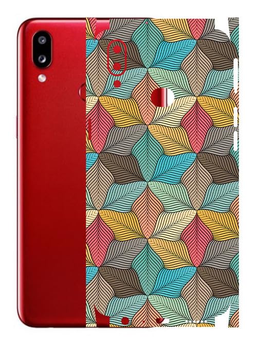 Image of AtOdds - Samsung Galaxy A10s Mobile Back Skin Sticker - Lamination - Rear Screen Guard Protector Film Wrap (Coverage - Back+Camera+Sides) (Design - Autumn)