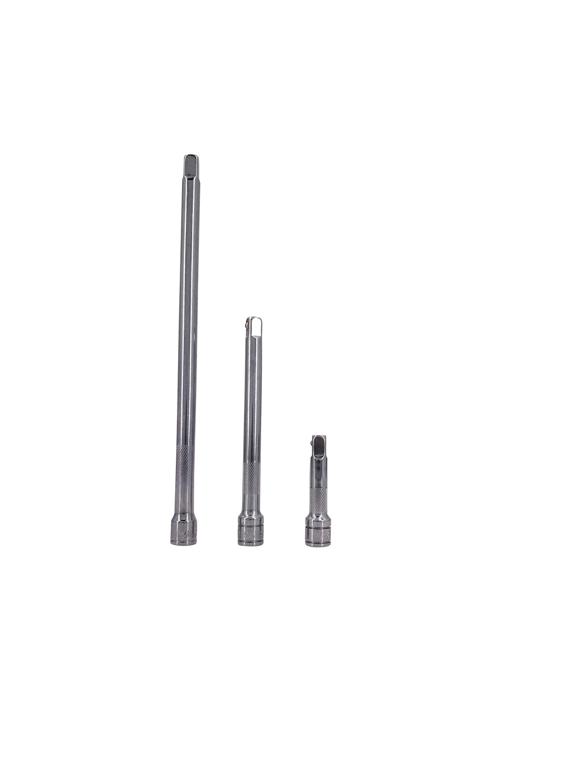 Us Pro 3 Piece 3/8'' Drive Socket Extension Bar Set 75Mm To 250Mm 4143