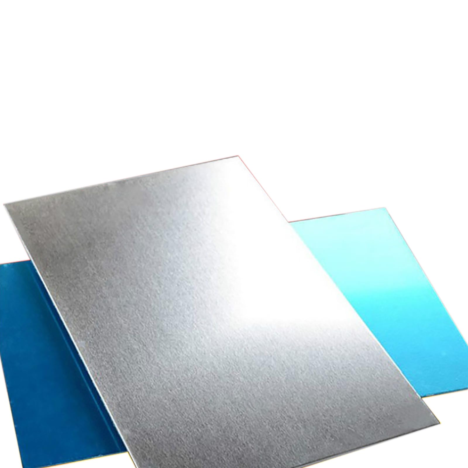 Blachy i płyty aluminiowe, Folia ochronna z blachy aluminiowej 1060, grubość 1-8 mm, wiele rozmiarów do zastosowań przemysłowych(500 * 500 * 2mm)
