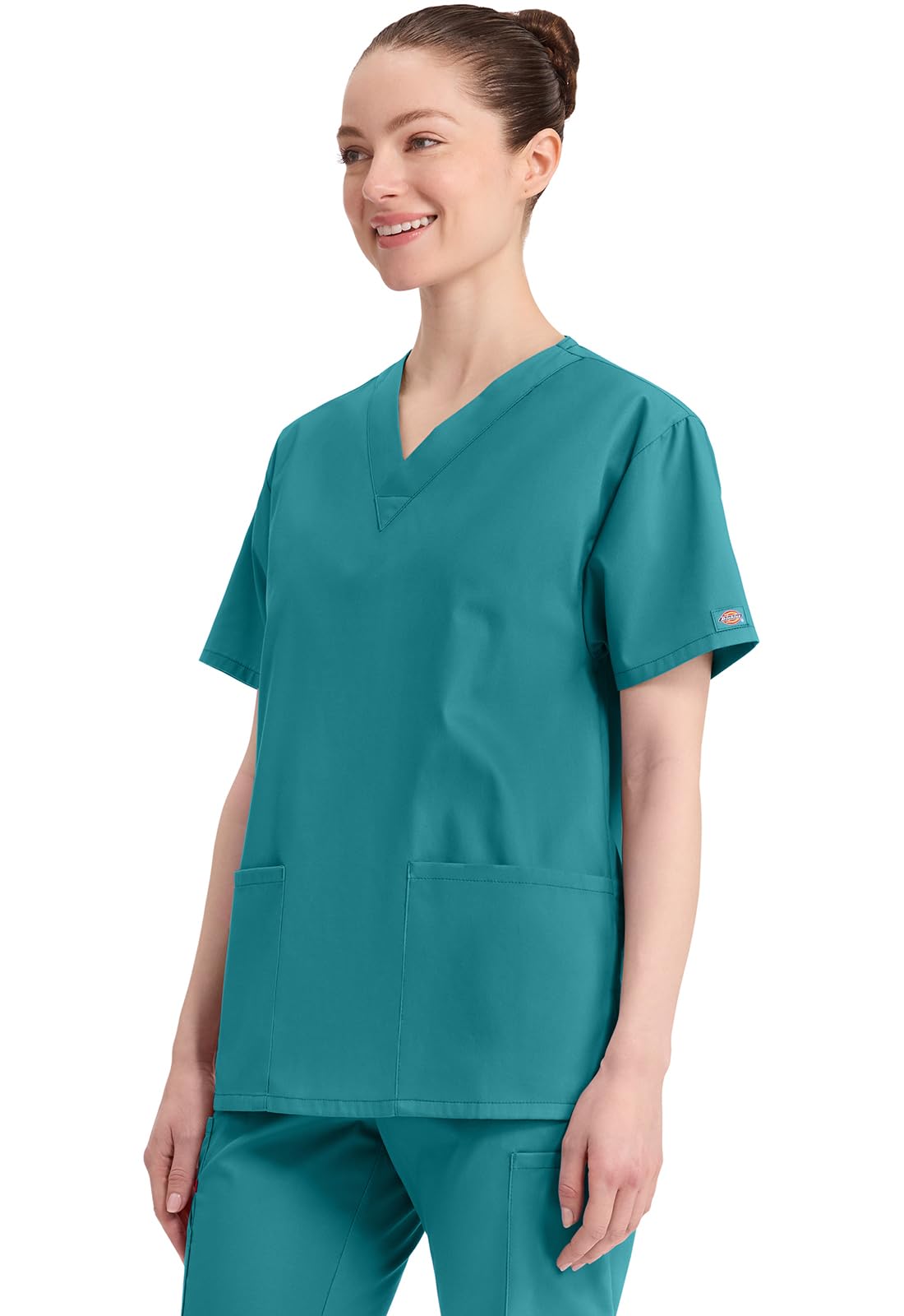 Dickies EDS Signature Scrubs 86706 Missy Fit V-Neck Top Camisa de Traje mdico Hombre (Pack de 1)