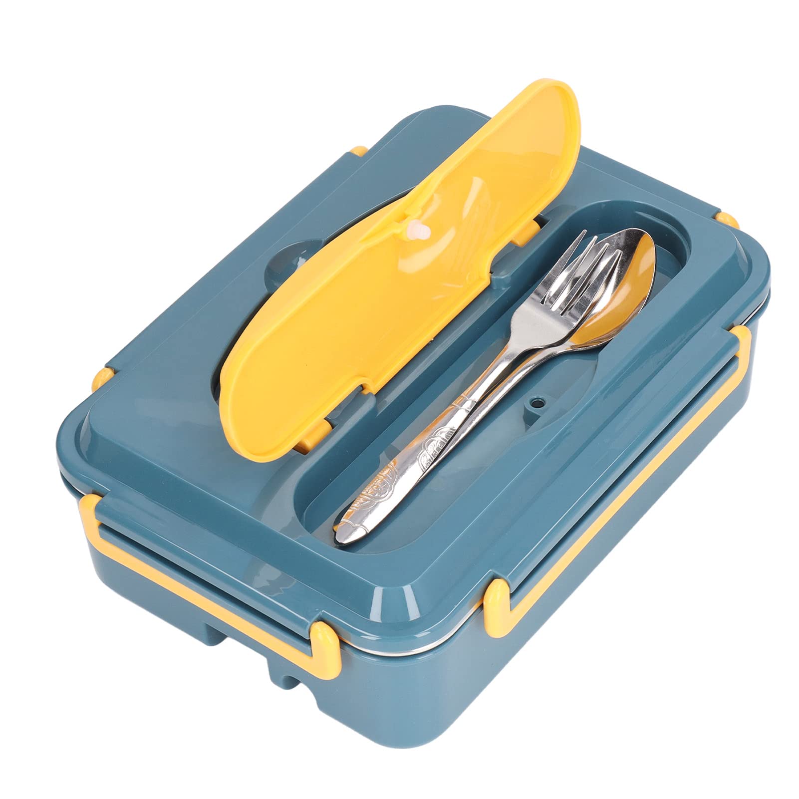 Qcwwy Scatola da Pranzo Riscaldata, Scatola da Pranzo Elettrica a Tenuta Stagna in Acciaio Inossidabile ABS Scaldavivande Portatile Scaldavivande più Veloce per Adulti(#1)