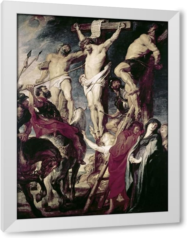 ArtDirect Rubens, Peter Paul 19x24 Gallery Wrapped Canvas Museum Art Titled: Christ On The Cross Between The Two Thieves