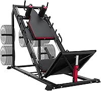 Vista 1 de GMWD Leg Press Hack Squat Machine, Leg Exercise Machine with Linear Bearing, Lower Body Special Leg Machine with Weight Storage for Quads