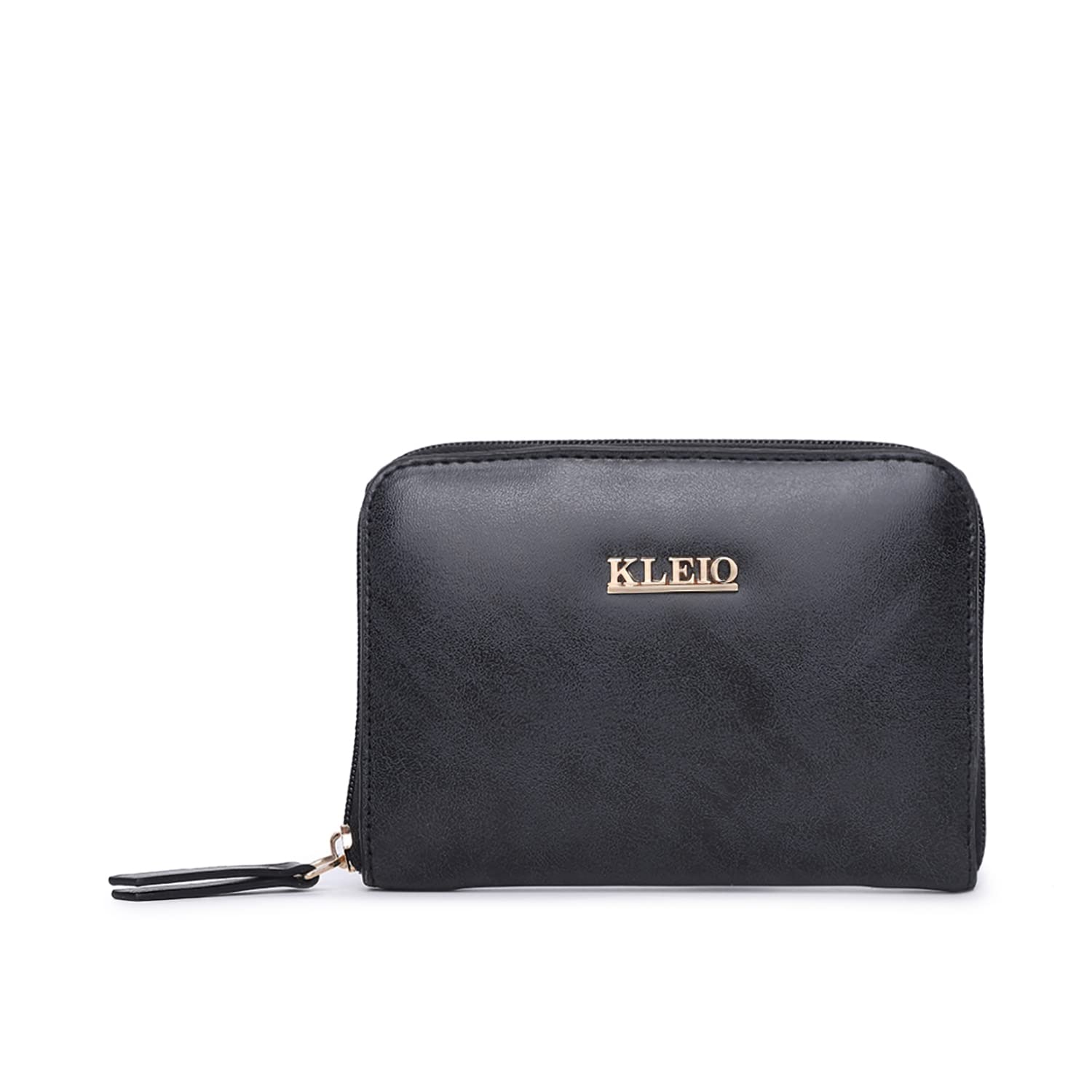 KLEIO Zip Closure Multi Pockets Wristlet Wallet Clutch for Women Girls(HO5014KL-BLDBU) (BLACK DARK BLUE) (B09YMFYK4G) Amazon Price History, Amazon Price Tracker