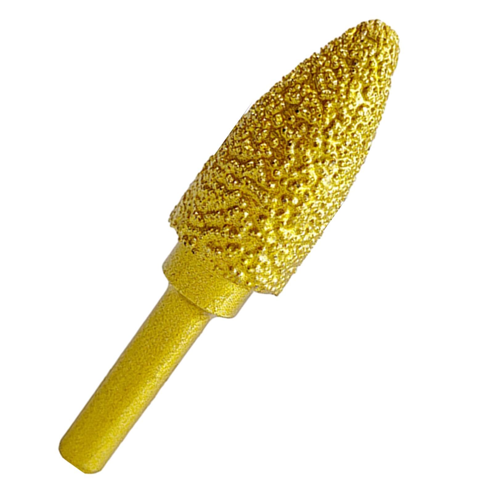 THE STYLE SUTRA Diamond Grinding Head Burr Drill Bit 60mm Long 6mm Shank for Polishing Metal 15mm