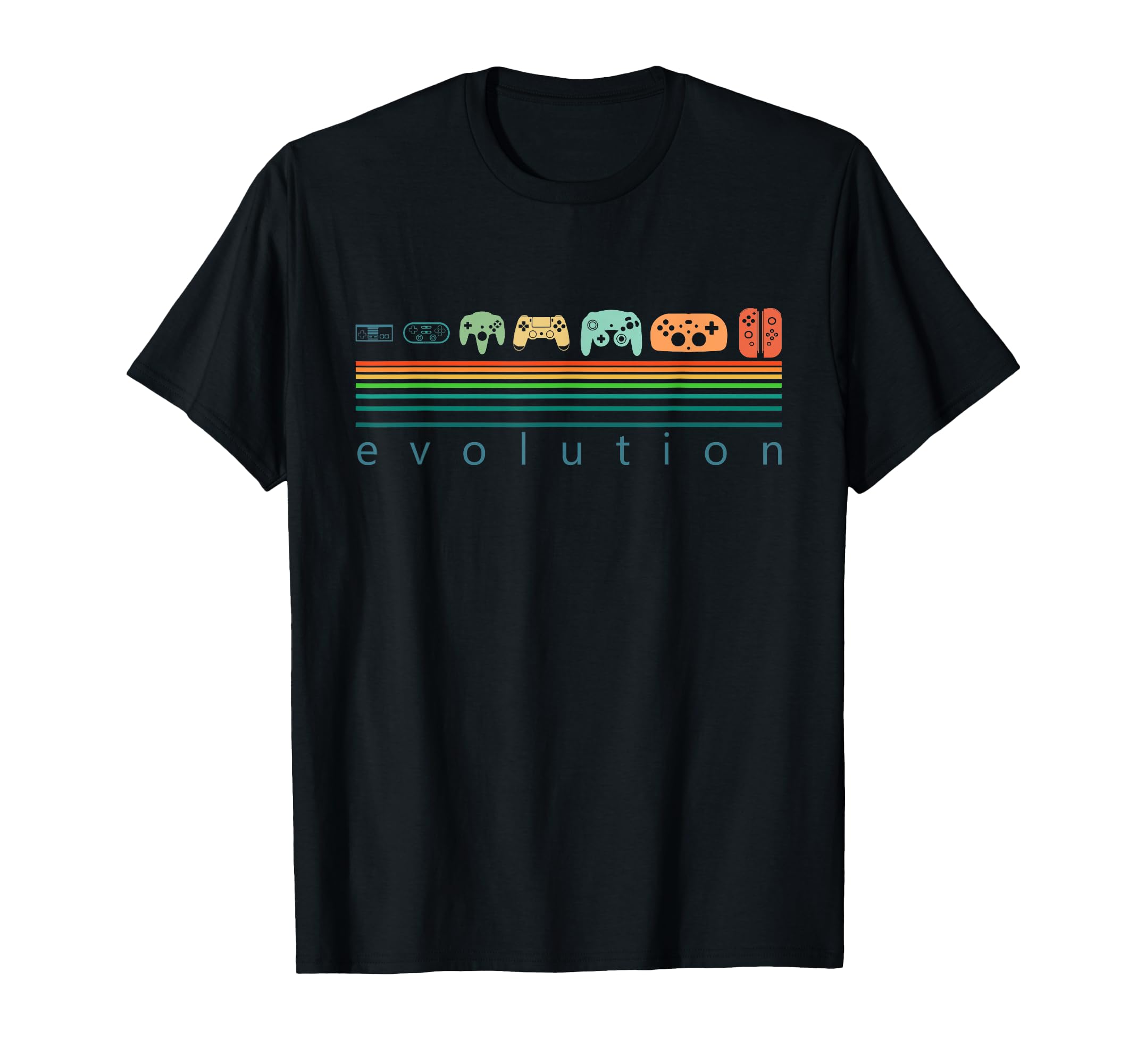 Retro Game Controller Evolution Shirt 80s 90s Game Lover T-Shirt
