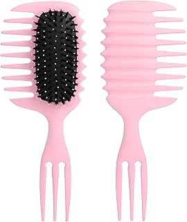Wet and Dry Comb - Experience smooth sailing through your curls while styling and enhancing your natural look. (Pink)