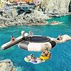 Lake Trampoline Swimming Platform, 10Ft/13Ft/16Ft Inflatable Water Trampoline, PVC, with Slide/Tube/Jumping Pillow Bag,Suitable for Lakes, Swimming Pools, Black(Size:13ft/4m)