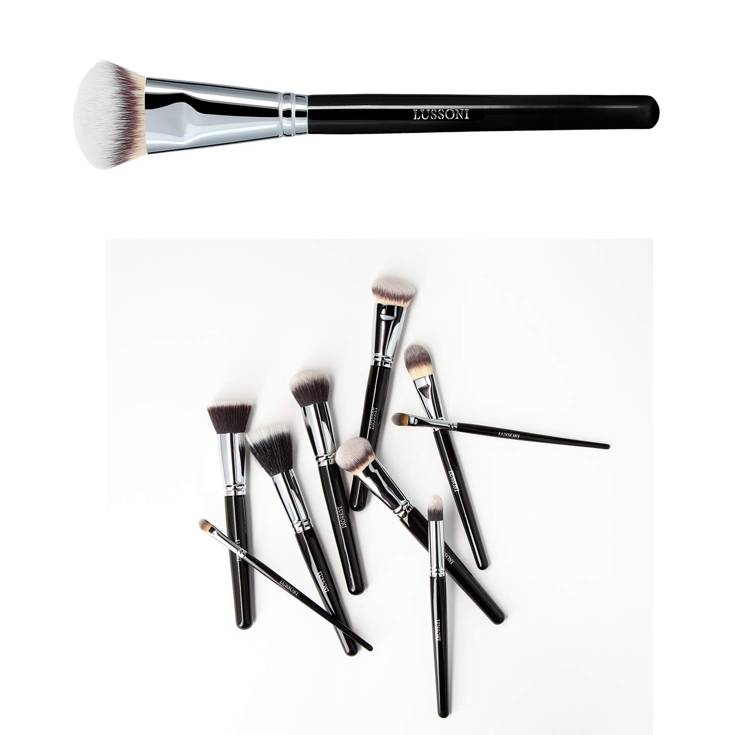 TB TOOLS FOR BEAUTY T4B LUSSONI 100 Series Professional Makeup Brushes for Foundation Concealer - Image 4