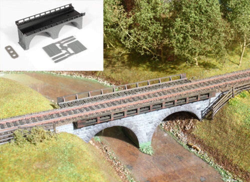 Gaugemaster GM-GM414 Kit de Pont de modélisme ferroviaire en Plastique Gris