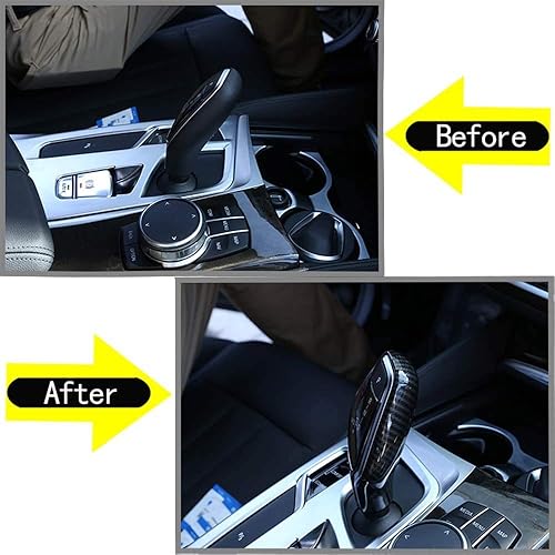 Miniatura 2 de YIWANG Accesorios de fibra de carbono para el interior del automóvil, para BMW 5 6 7 Series G11 G12 G30 2018 2019, para BMW X3 X4 G01 G02