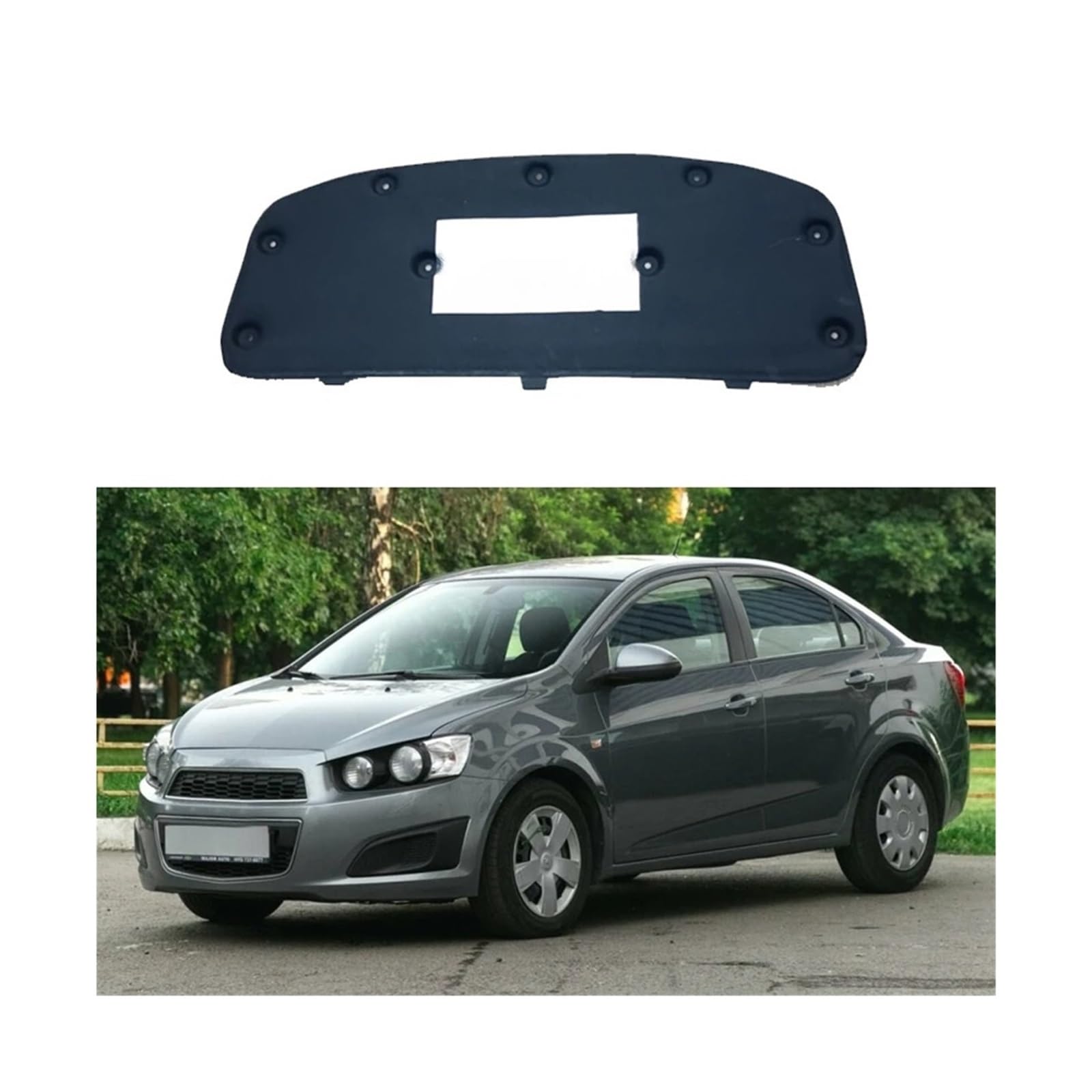 Dlkaddkgf Black Front Hood Engine Compatible For Chevrolet Aveo T300 Sonic Holden Barina 2012~2020 Sound Insulation Soundproof Mat Pad Auto Parts