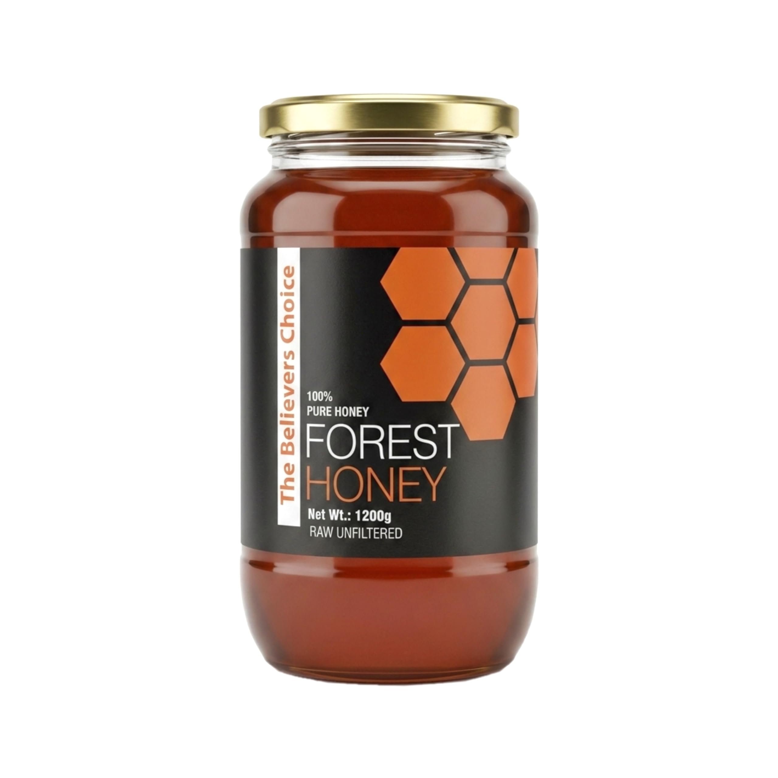 The Believers Choice Raw Organic Forest Honey, Wild, Unprocessed, Unheated, Original Honey 100% Pure and Natural, Non Pasteurized,Collected from Deep Forest - 1200 Grams Glass Jar (Pack of 1)-image-13