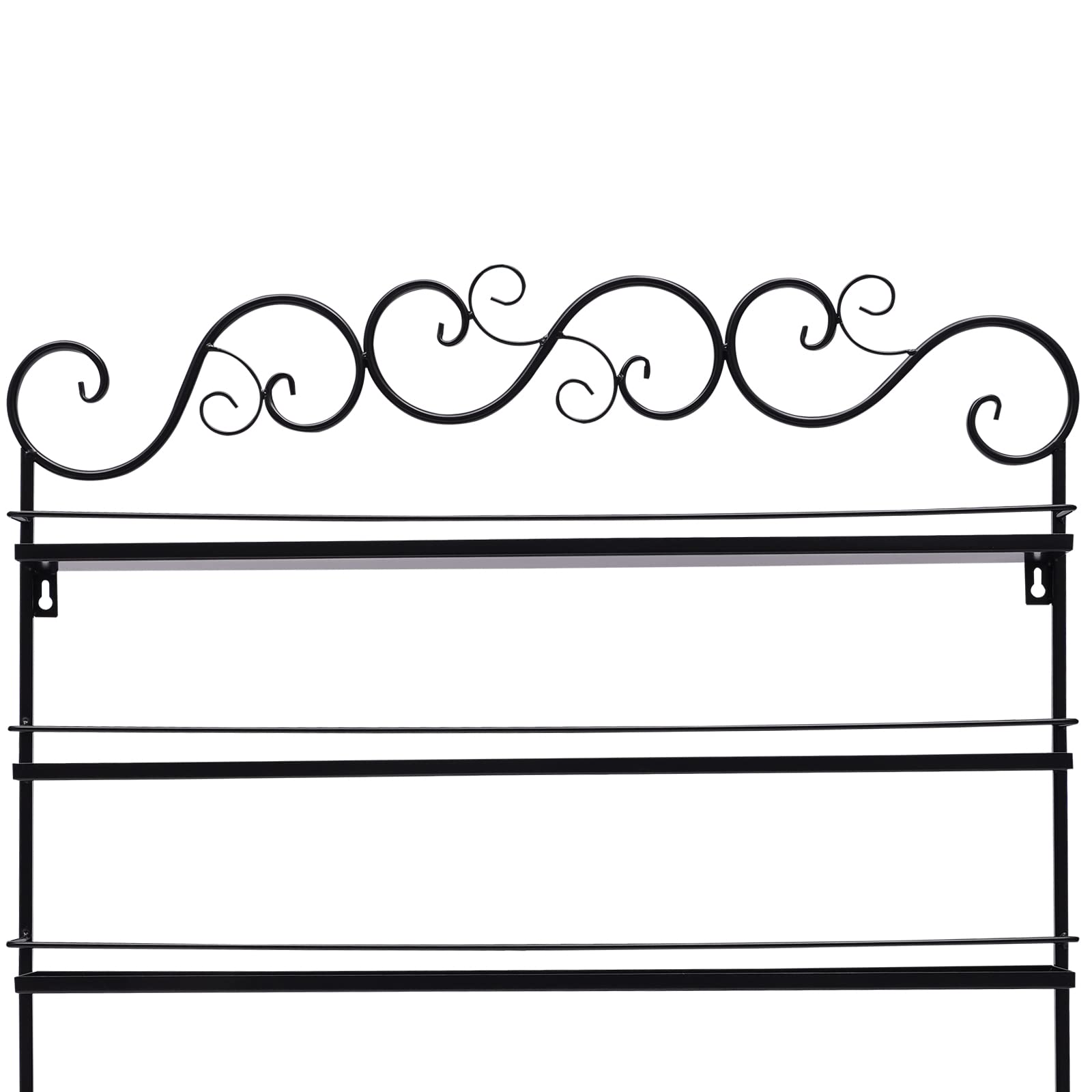 Soporte de metal para esmalte de uñas, estante de pared, organizador de esmalte de uñas de metal de 5 niveles, organizador de esmalte de uñas, pintalabios, aceite esencial