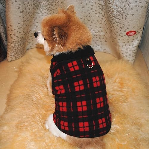 Miniatura 3 de Suéter para perro, suave chaleco de felpa con anillo para correa, chaqueta de invierno para perros pequeños, cachorros, gatos, Chihuahua, Yorkshire,