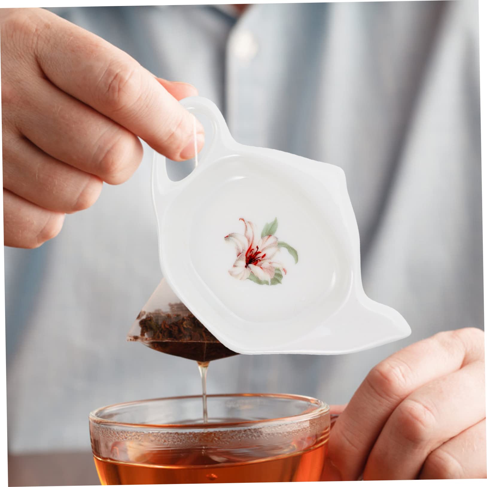 Porte-sachets de Thé en Céramique, Lot de 2 Pièces, pour Thé