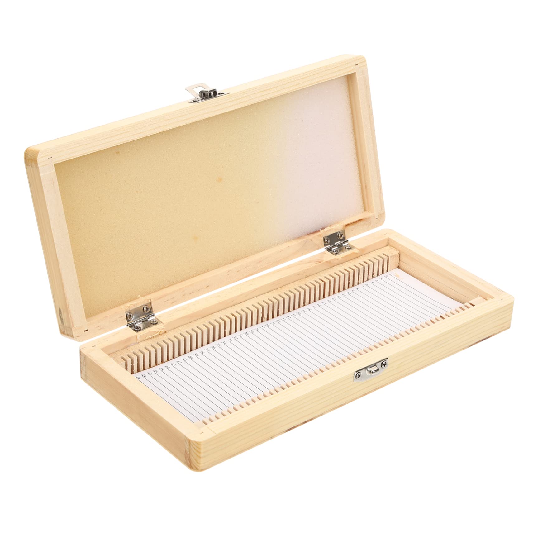 NAMOARLY Slide Storage Box Microscope Slide Box Slide Container Slide Organizer Lab Slide Holder Slide Storage Container Bin Organizer Slide Out Storage Bins Pathology Slide Case Wooden