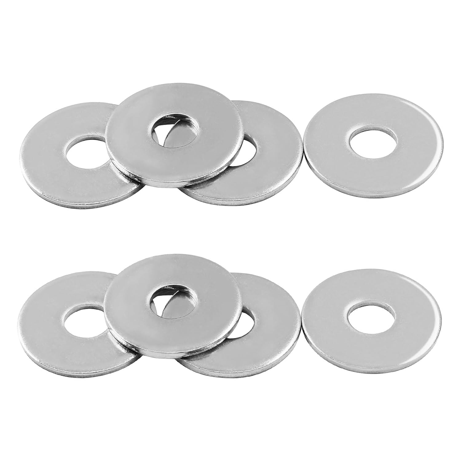 M6 x 20mm Fender Washers, Stainless Steel, 100 Pcs