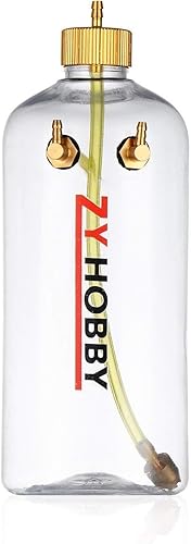 Miniatura 2 de Tanque de combustible de motor RC 16.9 fl oz, botella de combustible transparente ZYHOBBY RC/tanque de gas modelo de avión 5.709 x 2.520 in