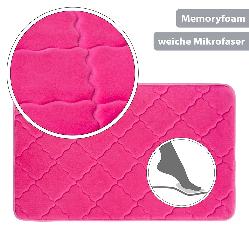 Tappetino da bagno antiscivolo in memory foam, assorbente e lavabile, tappetino da doccia (blu scuro, 50 x 80 cm) | Leroy Merlin