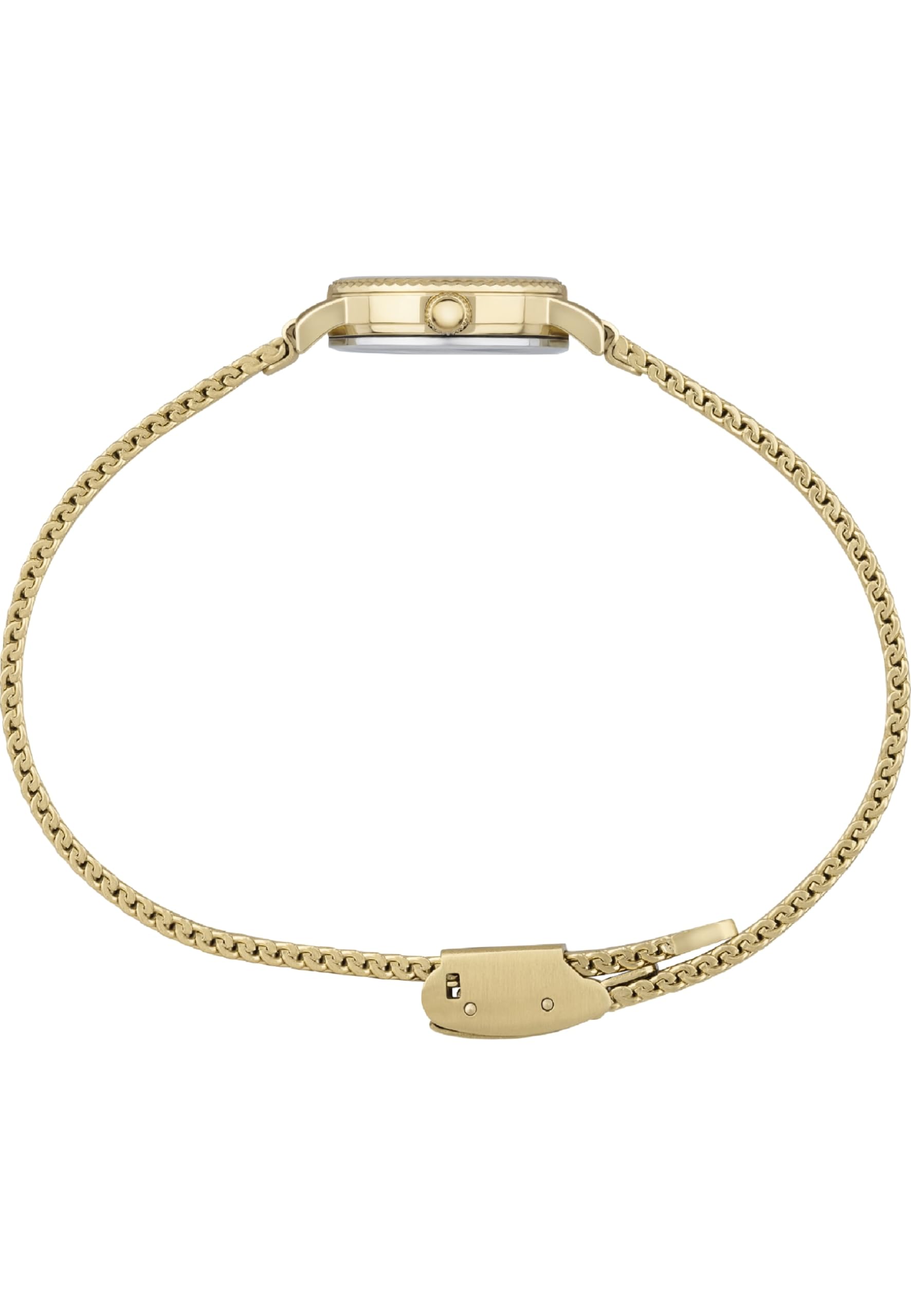 Breil, Collezione Darling, Orologio Donna in Acciaio, Bracciale Sottile e Flessuoso in Maglia Milanese, Lunetta Decorata, Chiusura a Scorrimento, Cassa 18mm, Lunghezza Regolabile 13.5-19cm