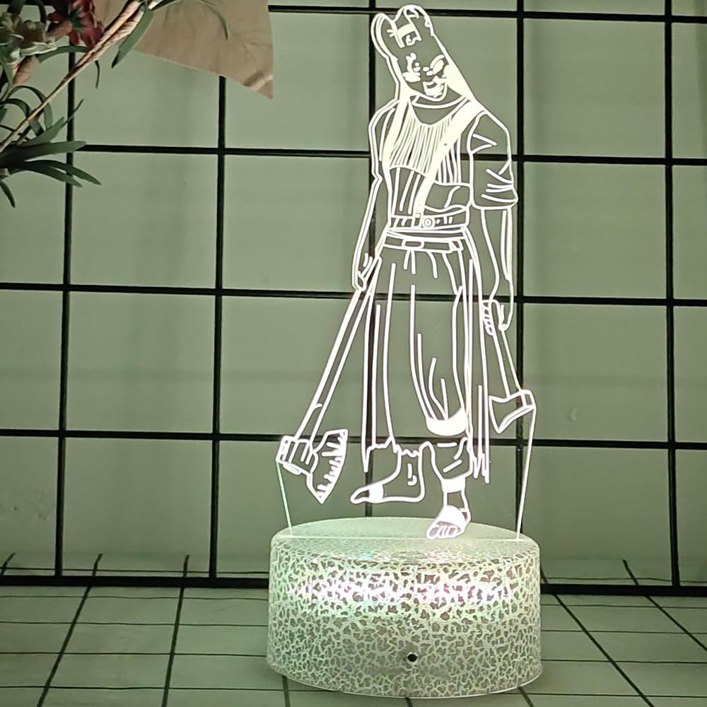 ゆう Room Light replica Mzcyfuy 3D Night Light, Killer Role, 16 Color Changing Cartoon USB