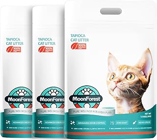 Tapioca Cat Litter, Cassava Cat Litter Odor Control Dust-Free Clumping Litter