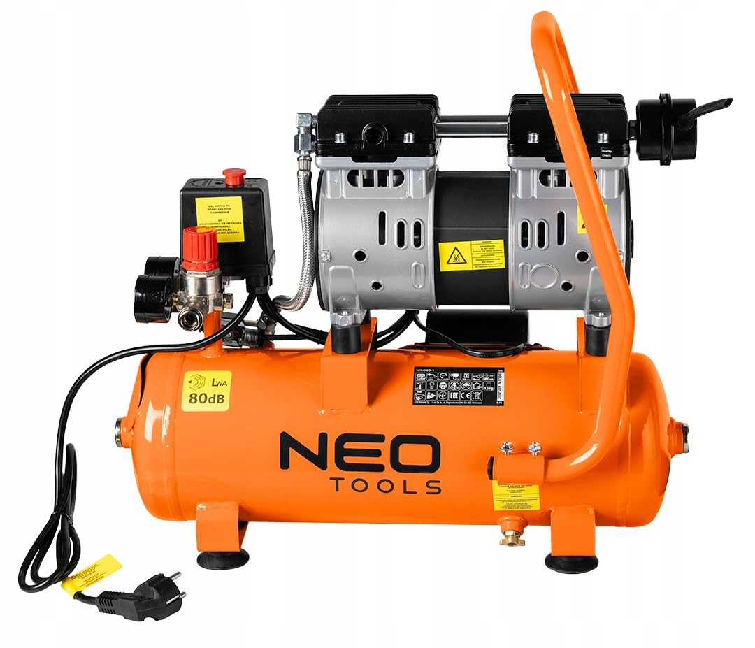 Kompresor Sprężarka Powietrza Bezolejowa 12L 230V NEO TOOLS