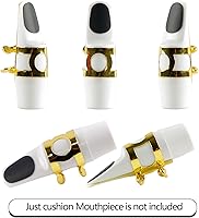 Vista 17 de Rockhouse Accesorios para clarinete Boquilla, Parche para Dientes, Protector de Dientes, Pieza de Boca Negra, Adhesivo Sax para B Flat, Alto, Tenor
