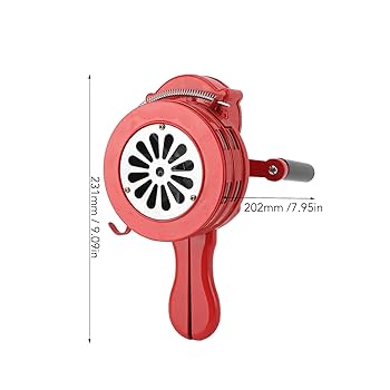 手回し式サイレン　警報機　 昭和レトロ 手動サイレン 手動ハンドル回転式サイレン 昭和レトロ 赤尾保