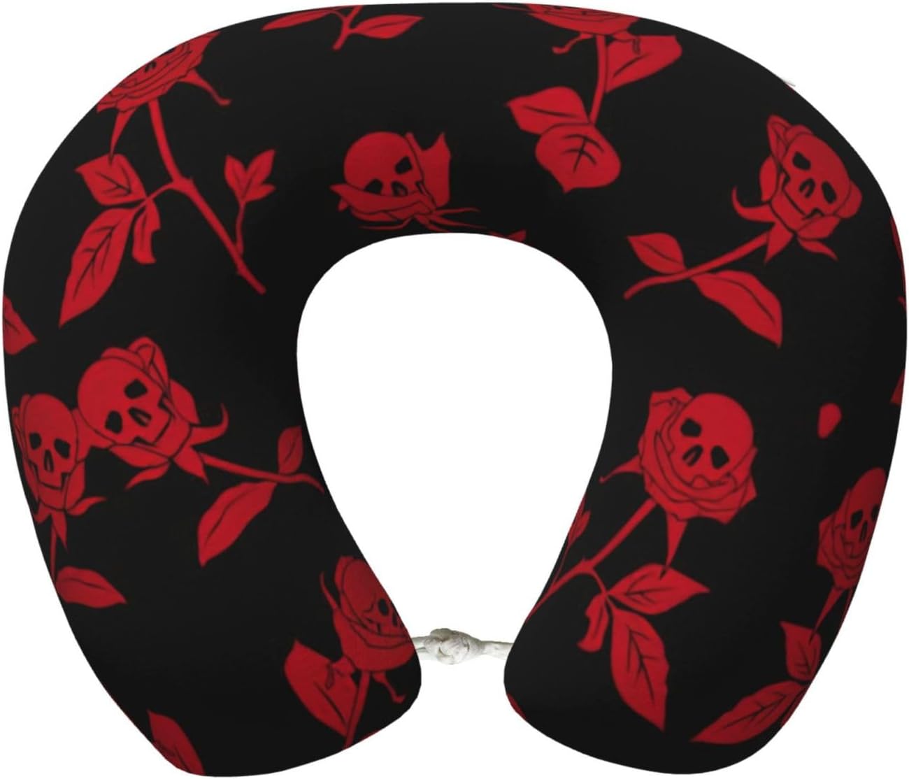 Skull rose Memory Foam Travel Pillow – Neck Support, Perfect for Sleeping, Reading, Driving, and Cervical Spine Rest