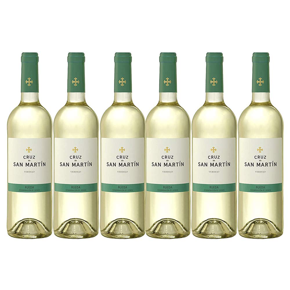 Vino Blanco Verdejo x6 Cruz de San Martín D.O RUEDA 6 botellas