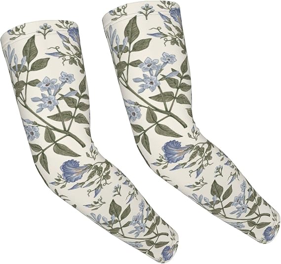 Amazon Co Jp アームカバー キッズ アームカバー 37cm 美しい生地が咲くリアルな孤立した花 ヴィンテージの背景 ジャスミンペチュニア クロトン野花を設定します キッズ 冷感 汗吸収剤 速乾性 滑り止め Uvプロテクション 日焼け止めカバー Uvプロテクション