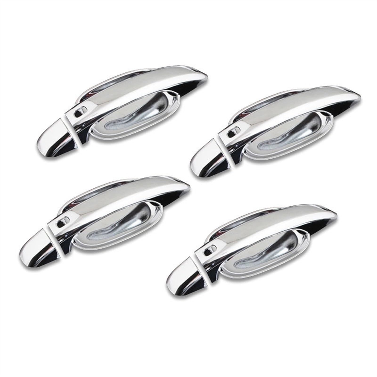 Csspdm Style5 Carbon Fiber Chrome Car Door Handle Cover For A4 B8 2009 2010 2011 2012 2013 2014 2015 2016(Style5)