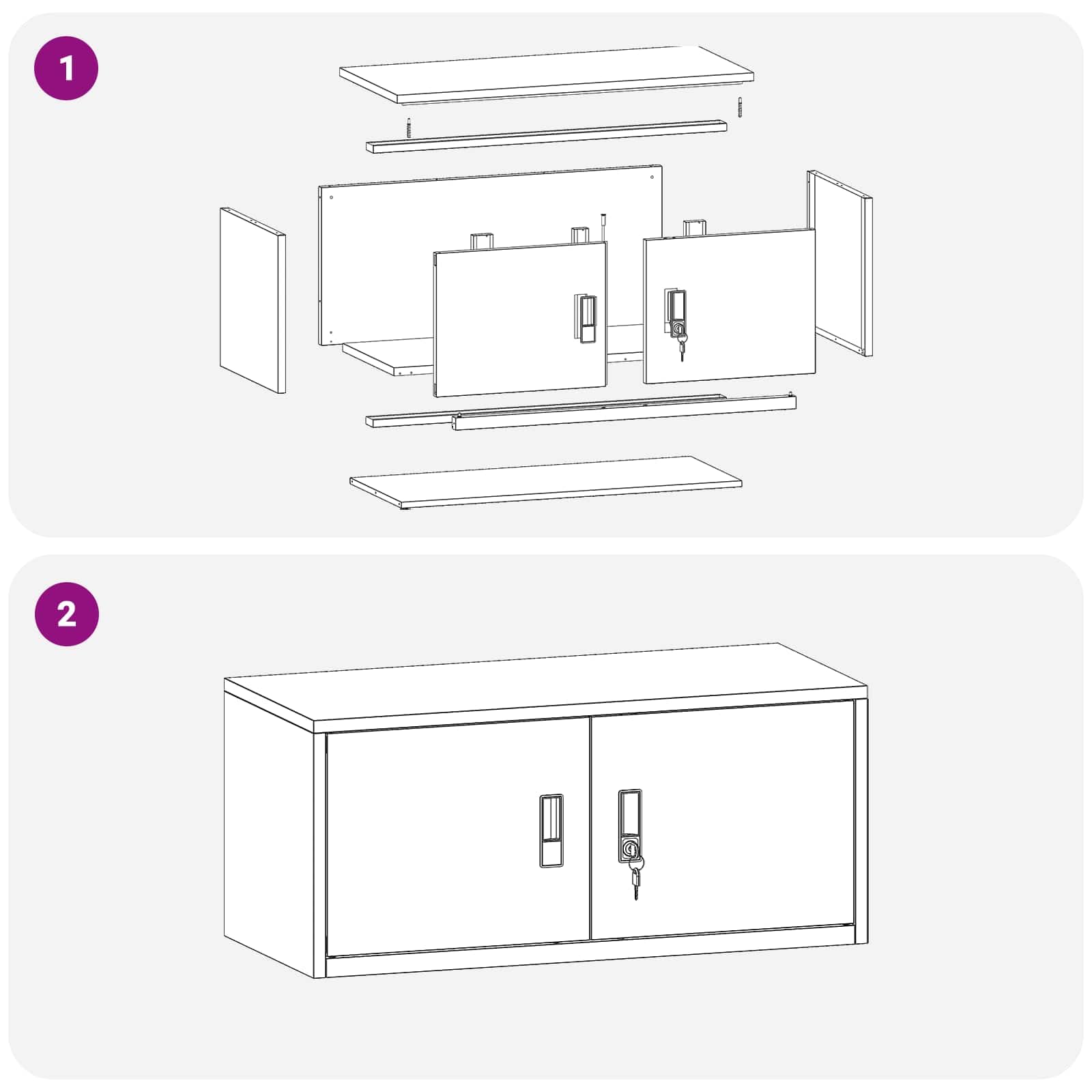 Aufbewahrungsschrank Olive Grün Stahl mit 90 x 40 x 40 cm, abschließbare Tür, ideal für Büroorganisation und Dokumentenaufbewahrung, korrosionsbeständig, vielseitig nutzbar
