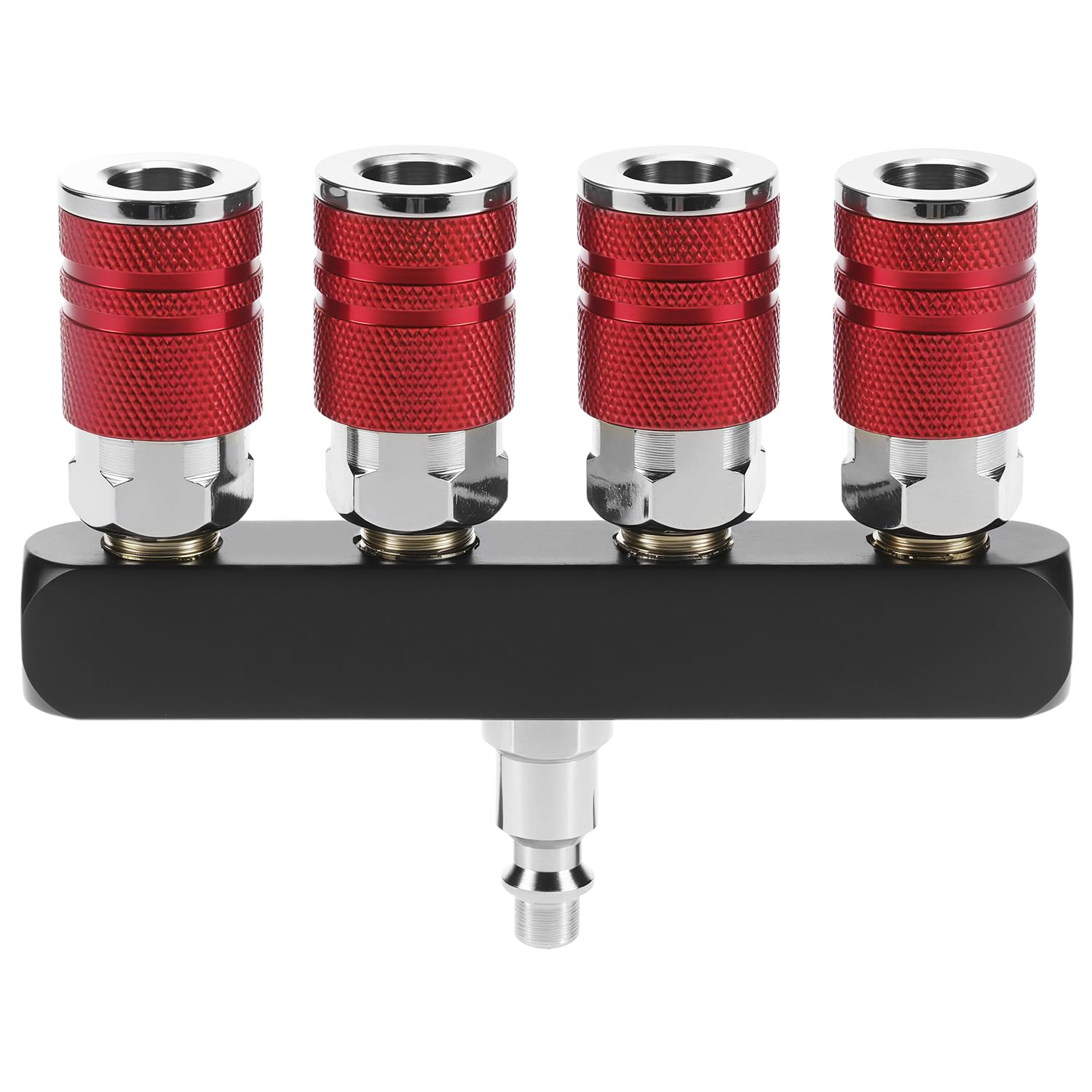 Séparateur de compresseur d'air QWORK 5 ports en aluminium NPT 6.35mm