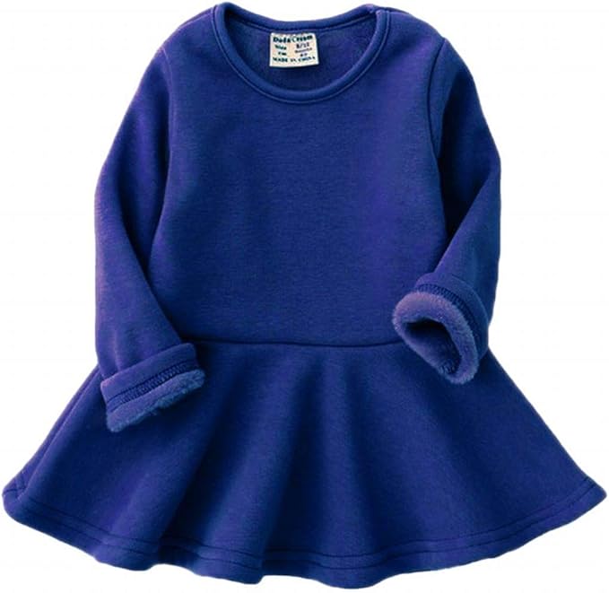 Amazon Co Jp Plus Nao プラスナオ チュニックワンピース ミニワンピース 裏起毛 長袖 ラウンドネック フレアスカート キッズ 子供服 こども服 暖かい 服 ファッション小物