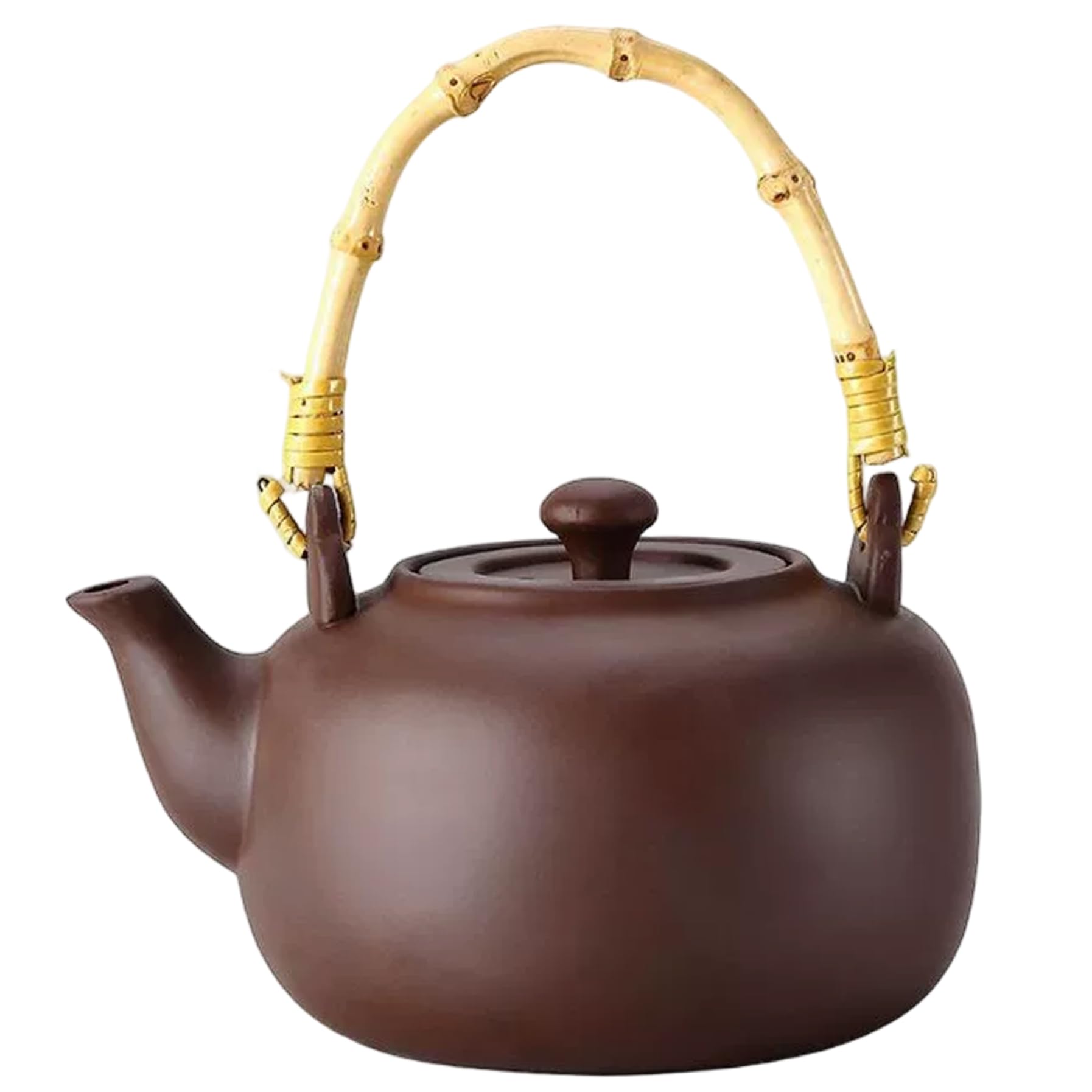 Théière japonaise en sable violet 800 ml : évitez les brûlures avec sa poignée bois