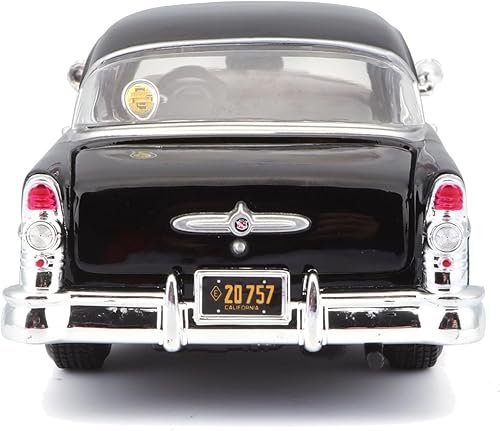Miniatura 5 de Maisto 1:26 Escala 1955 Buick Century Vehículo fundido a presión (los estilos pueden variar), negro, blanco
