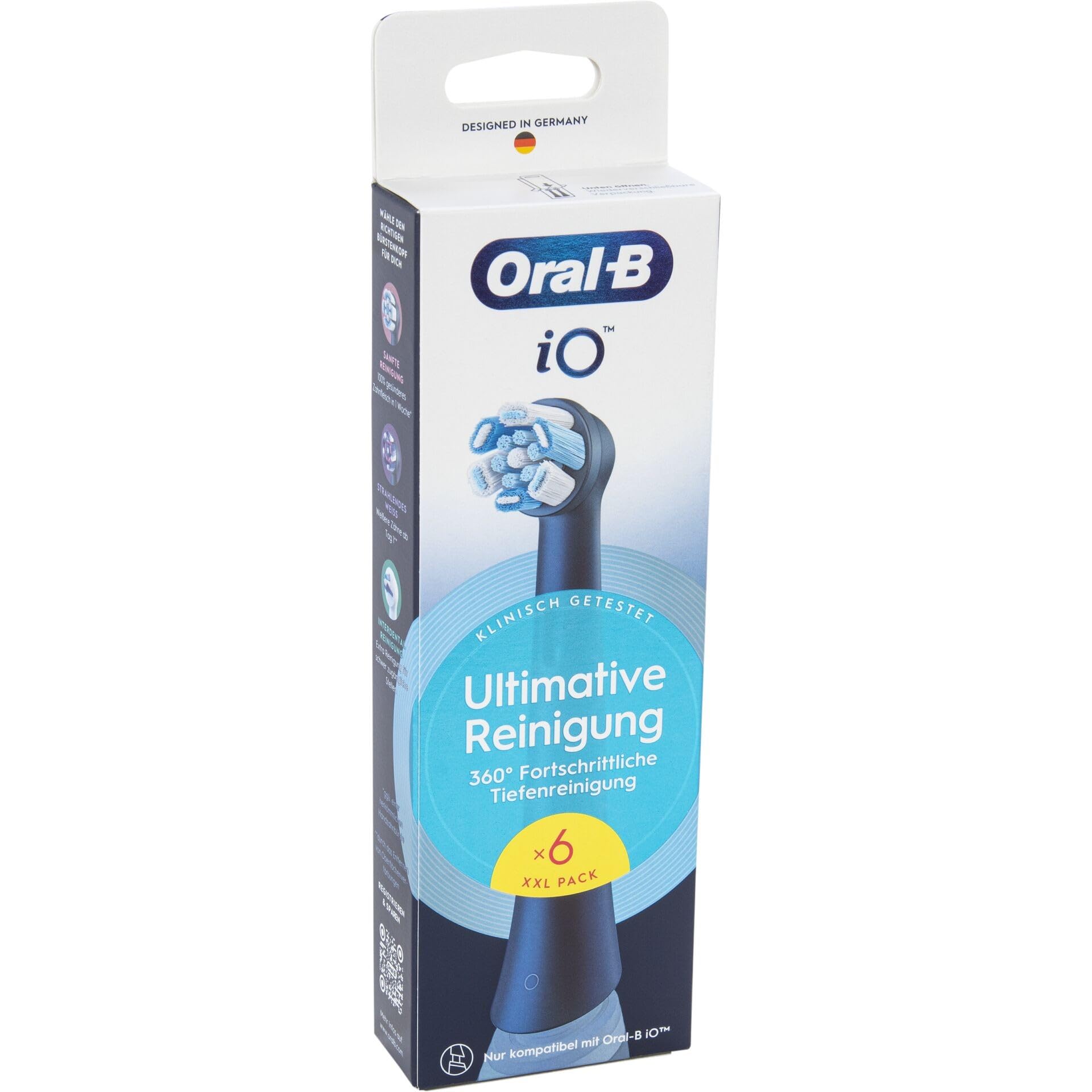 Oral-B iO Aufsteckb?rsten Ultimative Reinigung BLACK 6er