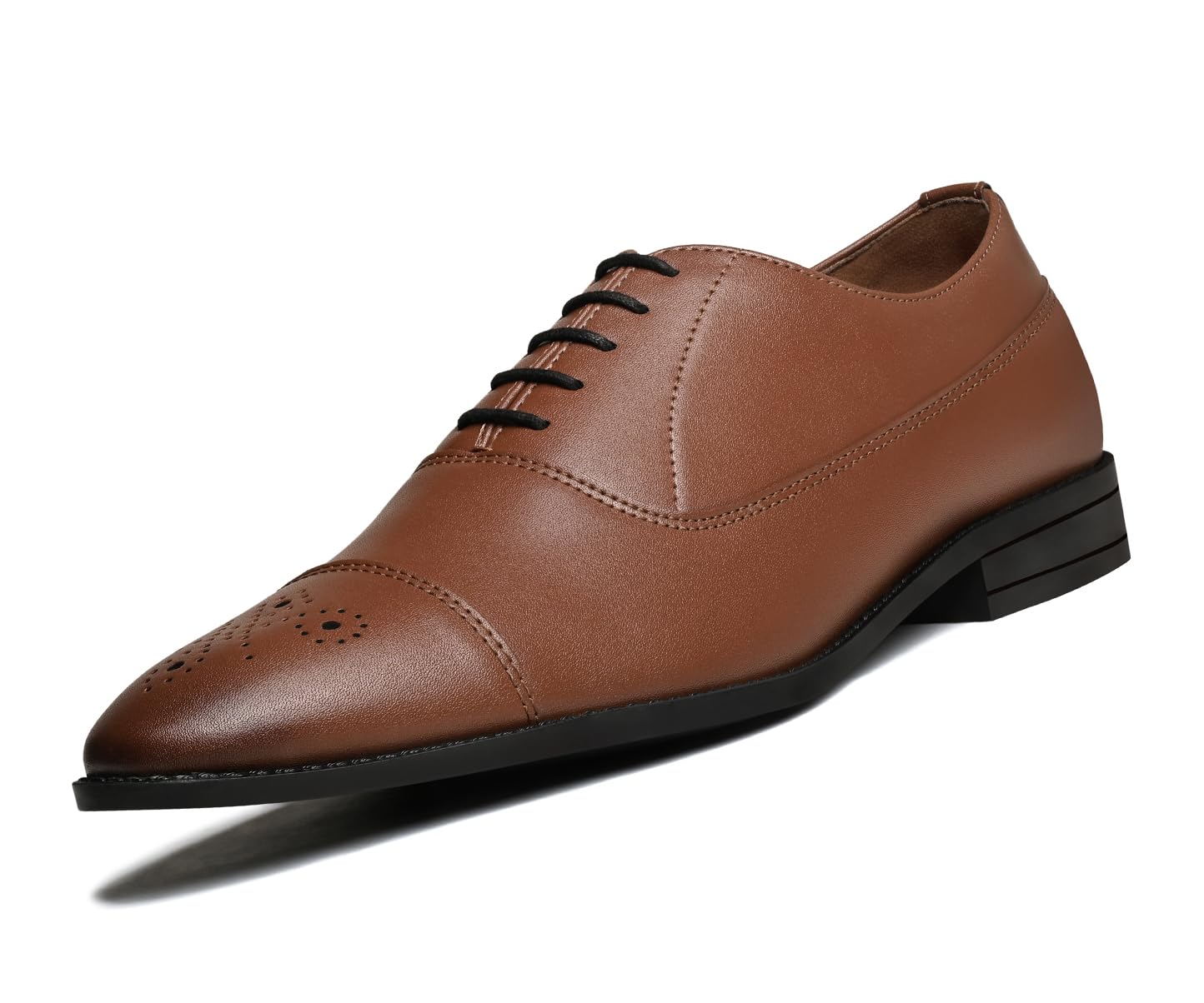 Derby Formal Shoes for Men | Lace-Up Cap Toe | Ideal for Business, Casual, Parties (RGCTBB)-image-34